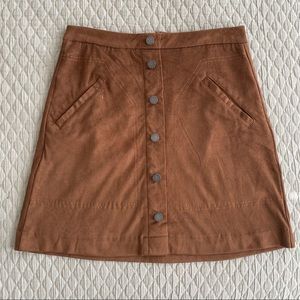 Trendy Suede Skirt